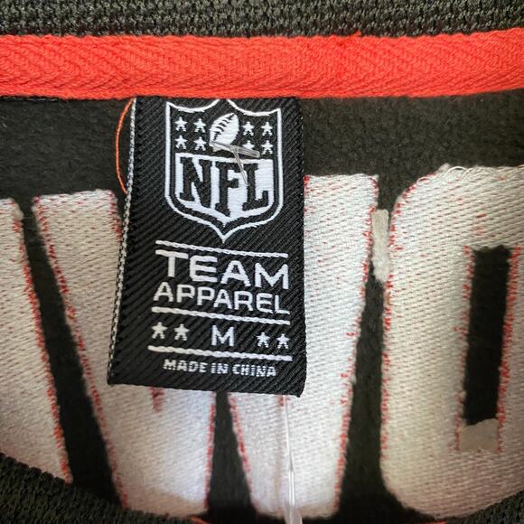 NFL Cleveland Browns Full Zip Jacket Men Size M Brown Mixed Media Mock Neck NWT - Picture 10 of 15